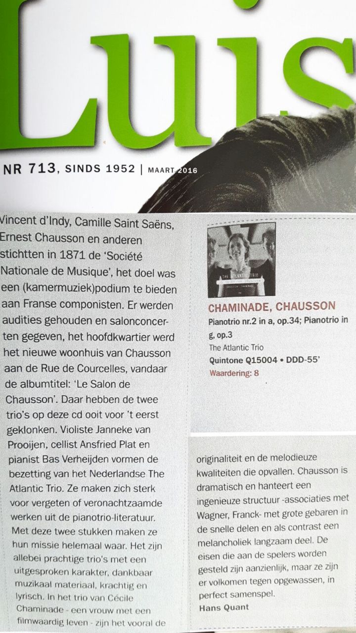 Recensie Luister Salon de Chausson